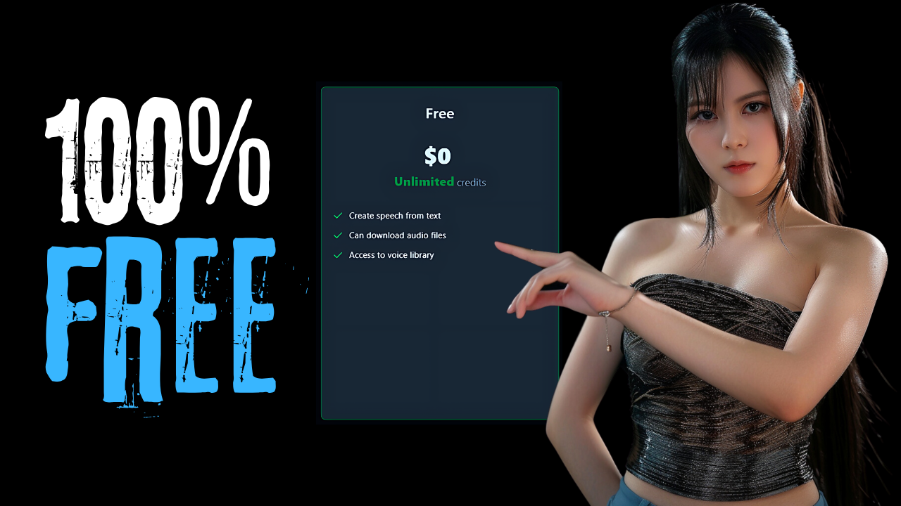 100%-free-text-to-speech-ai-:-unlimited-credits!